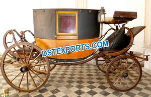 Carruaje de Caballos Maharaja en Venta, Tradicional Carruaje de Caballos Cubierto de Negro, Fabricantes de Carruajes de Caballos para Bodas - Product Image 2