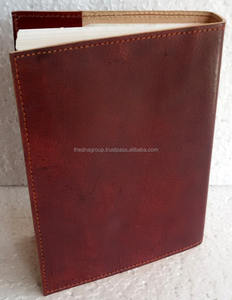 Diario de cuero recargable, cuaderno de escritura de cuero liso Vintage hecho a mano para diario y tomar notas, regalos de oficina perfectos - Product Image 2