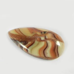 ลูกแพร์ Cabochon พลอย2.06 13*26มม. ธรรมชาติ Wagul Jasper IG0245 Gms - Product Image 1
