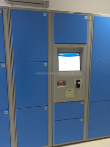 ตู้ล็อกเกอร์อิเล็กทรอนิกส์ Violanta พร้อมช่องรับธนบัตรและเหรียญ รุ่นเฟอร์นิเจอร์ร่วมสมัย Locker-XL-aquapark - Product Image 4