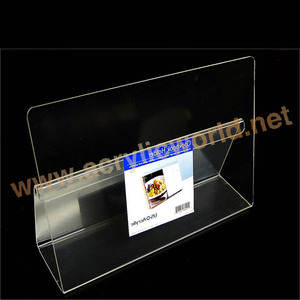 8.5 "X 11" Slanted ผู้ถือป้ายคริลิคขายส่งผู้ถือเมนู - Product Image 6