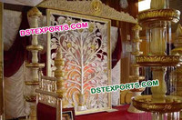 Portail de mariage traditionnel indien Darwaja pour l'entrée des mariés, décoration d'événements au Missouri et au Mississippi