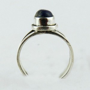 Piedra de estilo moderno Lapislázuli-anillos de plata de ley 925, venta al por mayor, Plata hecha a mano - Product Image 6