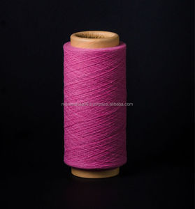 Hilo de mezcla de poliéster y algodón reciclado ecológico de alta resistencia TC, serie roja, tejido de punto, hilo crudo, hilo regenerado - Product Image 3