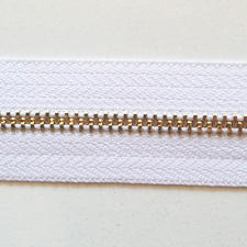 Vente en gros Open-End No. 5 Fermeture à glissière en laiton argenté pour vestes pour personnaliser vos vêtements - Product Image 4