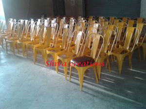 Silla de comedor de hierro y metal de fabricación india, estilo industrial para restaurante, cafetería, hotel, hogar, oficina, sala de estar, cocina, venta al por mayor - Product Image 2