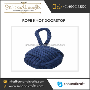 Navy Blue Heavy <b>Rope</b> <b>Doorstop</b> Nautical Knot <b>Rope</b> <b>Doorstop</b> WholesaleHandmade Creations - Product Image 1