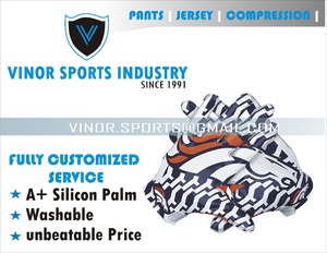 Gants de football Gants de football américain en silicone du fabricant Gants de football américain Premium Wear pour l'expérience de football ultime - Product Image 2