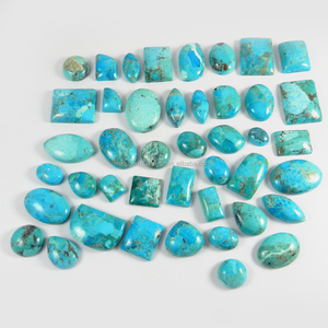 Ngọc Lam Mohave Tự Nhiên 43 Chiếc Hình Thức Miễn Phí 100 Gms Cabochon, Đá Quý Bán Buôn - Product Image 3