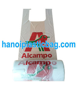 HDPE <b>Plastic</b> Side Gusset Heat Seal Grocery Food Packaging Bag on <b>Roll</b> Vietnam Supplier - Product Image 4