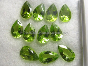 พลอยเพอริโดสีเขียวธรรมชาติตัดเป็นเหลี่ยมเพชรพลอยหลวมจากผู้ผลิต - Product Image 4