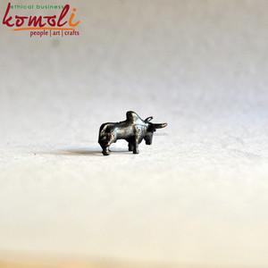 บรอนซ์โลหะไมโครมินิผนังถนนวัวประติมากรรมรูปปั้น - Product Image 4
