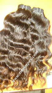 Cabello indio ondulado de fábrica, venta al por mayor, barato, cabello humano remy de la India - Product Image 2