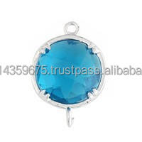 Bisel Gemstone Charm Connector Birthstone Connector Faceted Diamond Fine Jewelry Colgantes & Charms - Product Image 5
