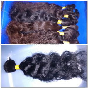 No hay piojos y nueces pelo humano a granel Natural remy rizado pelo humano a granel No piojos y nueces cabello humano remy - Product Image 2