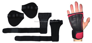Ensemble de gants de gymnastique en néoprène pour femmes personnalisé violet noir bleu clair accessoire de Fitness sans doigts pour la musculation - Product Image 3