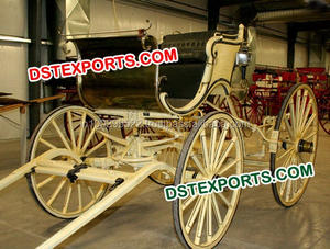 Fabricant de décorations de mariage indien : Dernière carrosse de mariage blanche de style Victoria pour chevaux - Product Image 6