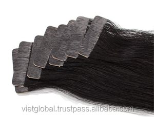 Vietglobalhair-Extensions de Cheveux Humains Remy de Haute Qualité, avec Ruban Noir Vierge 100%, Style Droit du Vietnam - Product Image 2