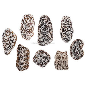 บล็อกไม้พิมพ์ผสมบล็อกลวดลายไม้ - Product Image 1