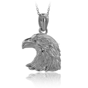 Collier pendentif grand aigle en or massif 14K, bijoux animaux Safari naturels, bijoux en or 14k, vente en gros, amoureux des animaux en or véritable - Product Image 3