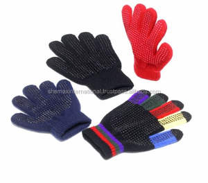 Shemax 2023 de calidad superior Venta caliente personalizado al por mayor equitación ecuestre todos los colores guantes-guantes elásticos de Palma de espinillas - Product Image 1