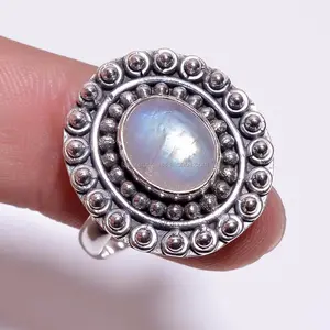 Vente en gros de bagues en argent sterling 925 fines pierres précieuses naturelles bijoux de mariage de style classique-Fabricant et exportateurs - Product Image 1