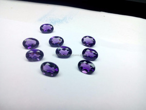Amatista Africana natural 5*7mm facetado forma ovalada corte piedra suelta - Product Image 4