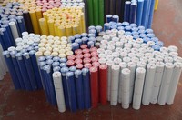 Lona de PVC de Alta Calidad con Revestimiento Ignífugo, Tejido de Punto 300D-2000D, Tela Opaca para Exteriores, para Carpas, Bolsas y Automóviles