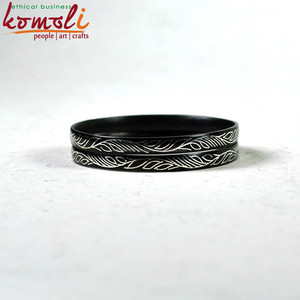 โลหะผสมสังกะสีสลักสร้อยข้อมือแฮนด์เมดเครื่องประดับเงินเครื่องประดับ - Product Image 4
