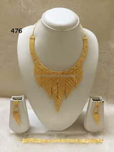 Necklace <b>Jewelry</b> Yellow Gold <b>Bridal</b> <b>Sets</b> for Parties Gifts Engagements and Anniversaries - Product Image 1