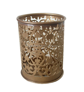 เชิงเทียนเชิงเทียนสำหรับตกแต่งบ้าน Diwali,ของตกแต่งคริสต์มาสเชิงเทียนและผ้าปูโต๊ะเคลือบทอง - Product Image 1