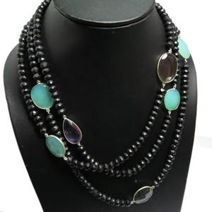 Collares de plata de ley 925 con piedras múltiples, joyería de plata 925 - Product Image 6