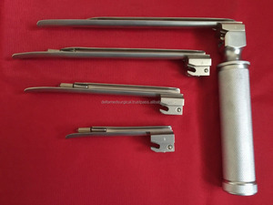 Juego de laringoscopio Miller convencional de 4 hojas Instrumento de examen de diagnóstico médico manual - Product Image 3