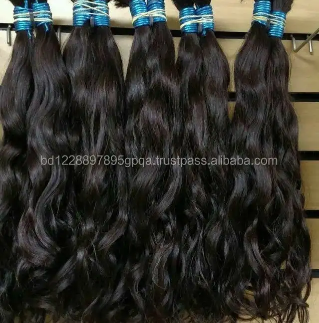 Best quality unprocessed virgin wavy indian temple hair weave,virgin wavy indian hair