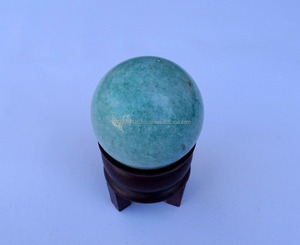 หินเคลือบเงาทรงกลม Aventurine สีเขียวเสน่ห์จากอินเดียเพื่อความสมดุลของพลังงานฮวงจุ้ยและรูปปั้นตกแต่งทางจิตวิญญาณ - Product Image 6