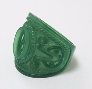 Bague en argent turque avec motif de cire en pierre, bijoux turcs, vente en gros, usine en thaïlande - Product Image 2