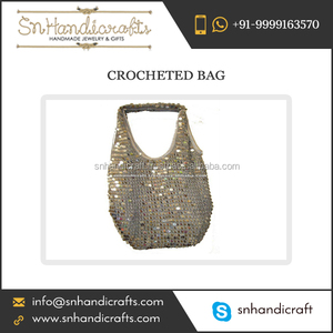 Créations Artisanales NOUVEAU SAC EN CROCHET À PAILLETTES Sacs en Crochet Faits Main Sac Fourre-Tout à Paillettes - Product Image 1