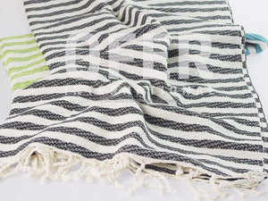 HATTUSHA PESHTEMAL, Stripe Turkish <b>Towel</b>, Fouta, Hamam Wholesale Bamboo - Cotton Rainbow Collection - Product Image 6