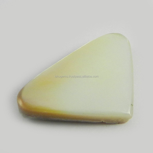 Cabochon 6.15 gms, mère de perle naturelle en surpoids, pierres précieuses, 33x22mm - Product Image 2