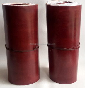 Rollo de cuero al por mayor, diario, hecho a mano, vintage, liso, cubierta, repisa, papel, cuaderno de cuero, rollos - Product Image 1