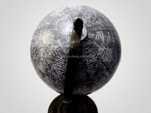Socle décoratif en bois Globe du monde Décor Bureau politique Monde Terre Géographie Éducatif Enfants Adultes École Bureau à domicile - Product Image 2