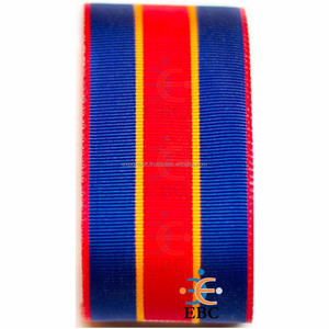 Cinta de grogrén de estilo en miniatura OEM, 100% seda viscosa, decoración de medalla Moire personalizada ecológica con efecto agua - Product Image 4