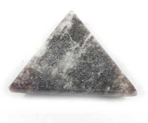 Lepidolite naturelle de haute qualité en gros, cabochon triangulaire 24x24mm, 4,30 g, pierre précieuse en vrac pour bijoux - Product Image 2