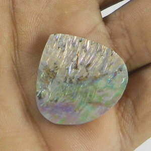 Wholesale Various High Quality <b>Abalone</b> <b>Shell</b> 1.57 gms, 25mm Heart Cabochon gemstone for jewelry IG0798 - Product Image 3