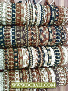 Hecho a mano de la pulsera de cuero genuino envío gratis 200 piezas - Product Image 2