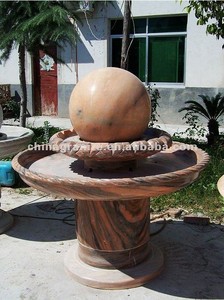 <span class=keywords><strong>Fontaine</strong></span> rotative de jardin grise, surface polie, utilisée pour la décoration - Product Image 4