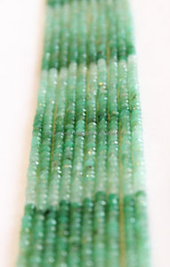หินคริสตัลสีเขียวพลอยบำบัด,ลูกปัด Rondelle Beads เฉดสีเขียว - Product Image 3