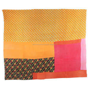 Edredón DE TRABAJO Kantha de algodón Vintage indio/mantas/Gudari/mantas colcha antigua GD011 edredón de trabajo Kantha indio Reversible - Product Image 2