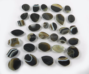 32 PcsสีดำธรรมชาติSardonyx 100กรัมFreeform Cabochon - Product Image 4