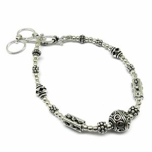 Bracelet de perles simples en argent sterling 925 de grande qualité Shri Ashapura Jewels, certifié par un tiers, bijoux de mariage et de fiançailles - Product Image 1